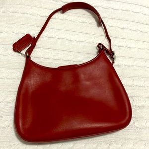 Mint vintage rich red Shidler bag with dust bag
